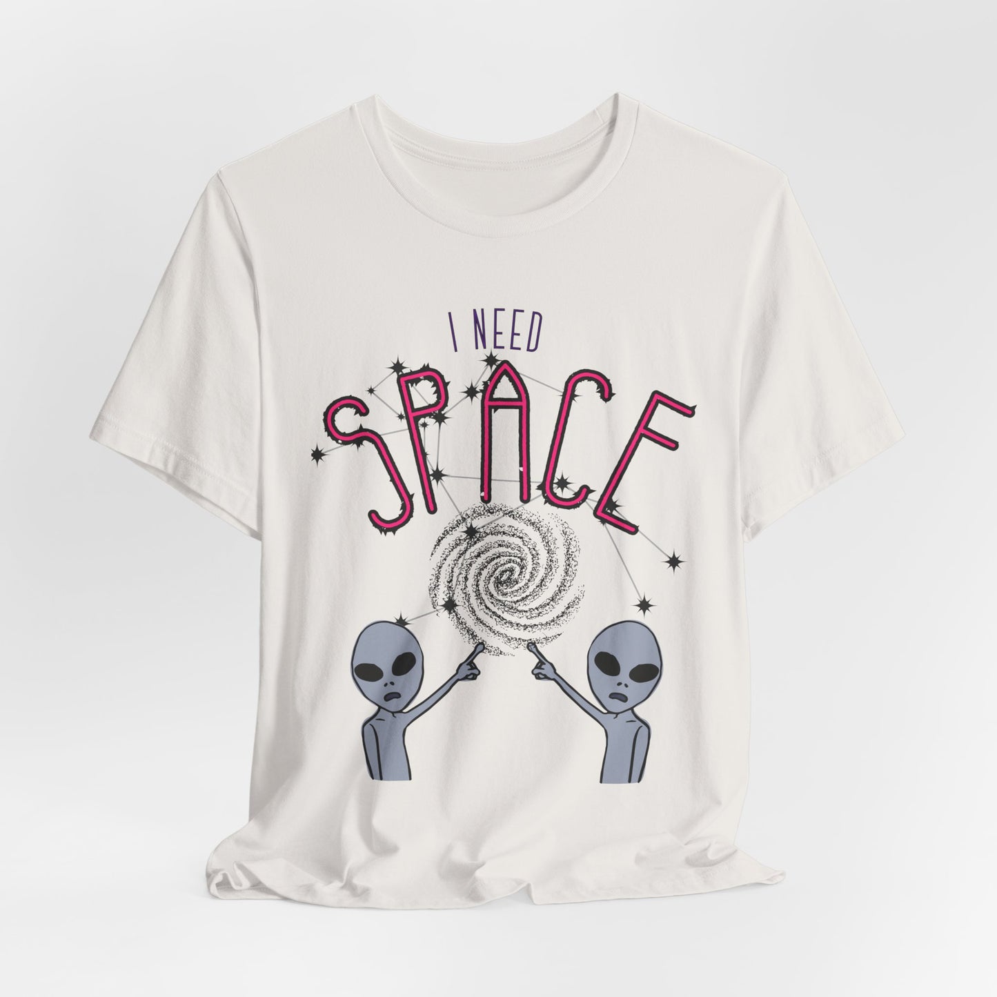 I Need Space Alien Tees, ABA RBT Tee, Casual Wear, Gift for Space Lovers, Alien Merchandise, Fun Tee for Friends