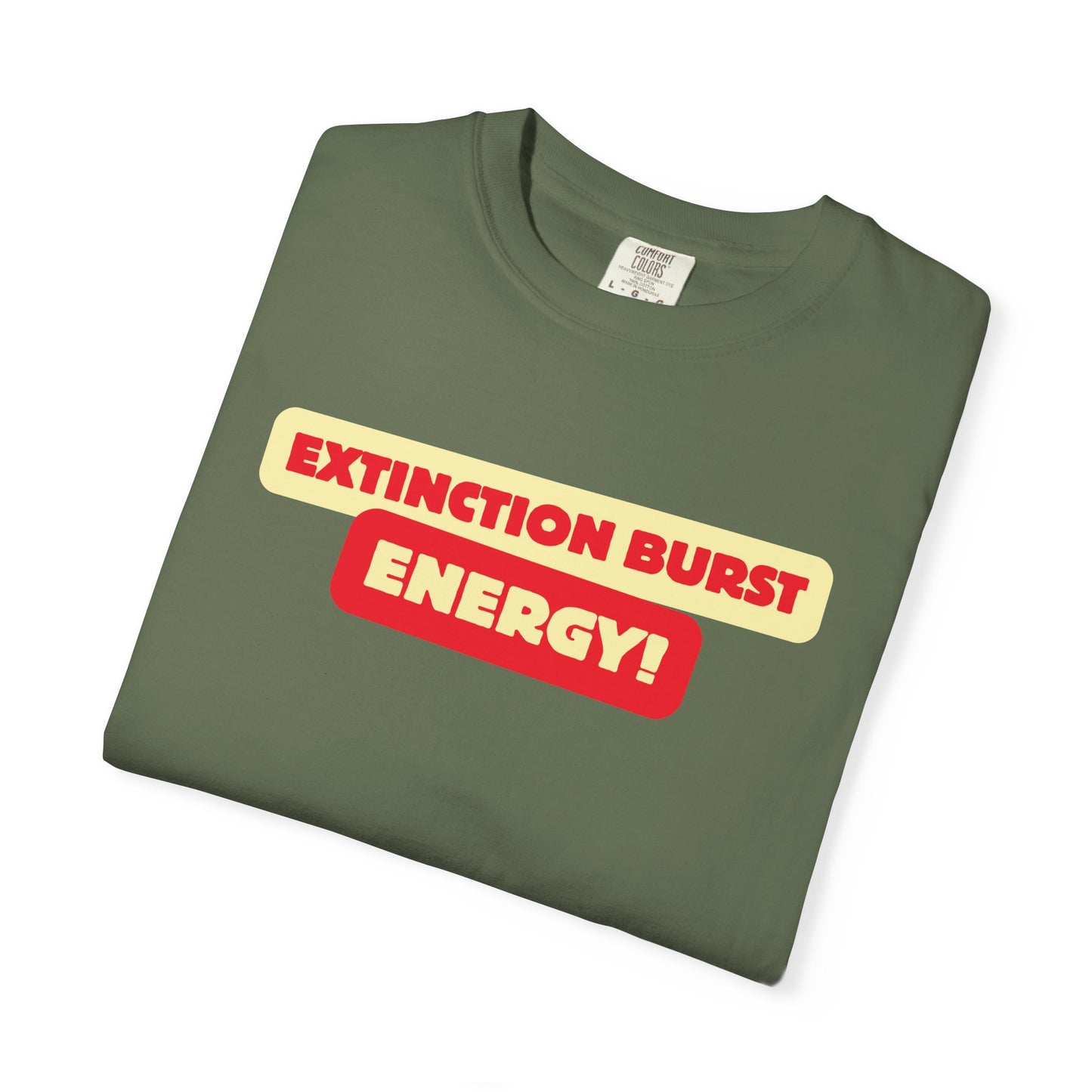 Energetic RBT BCBA Comfort Colors T-Shirt - Extinction Burst Energy Graphic Tee, Casual ABA Wear, Streetwear