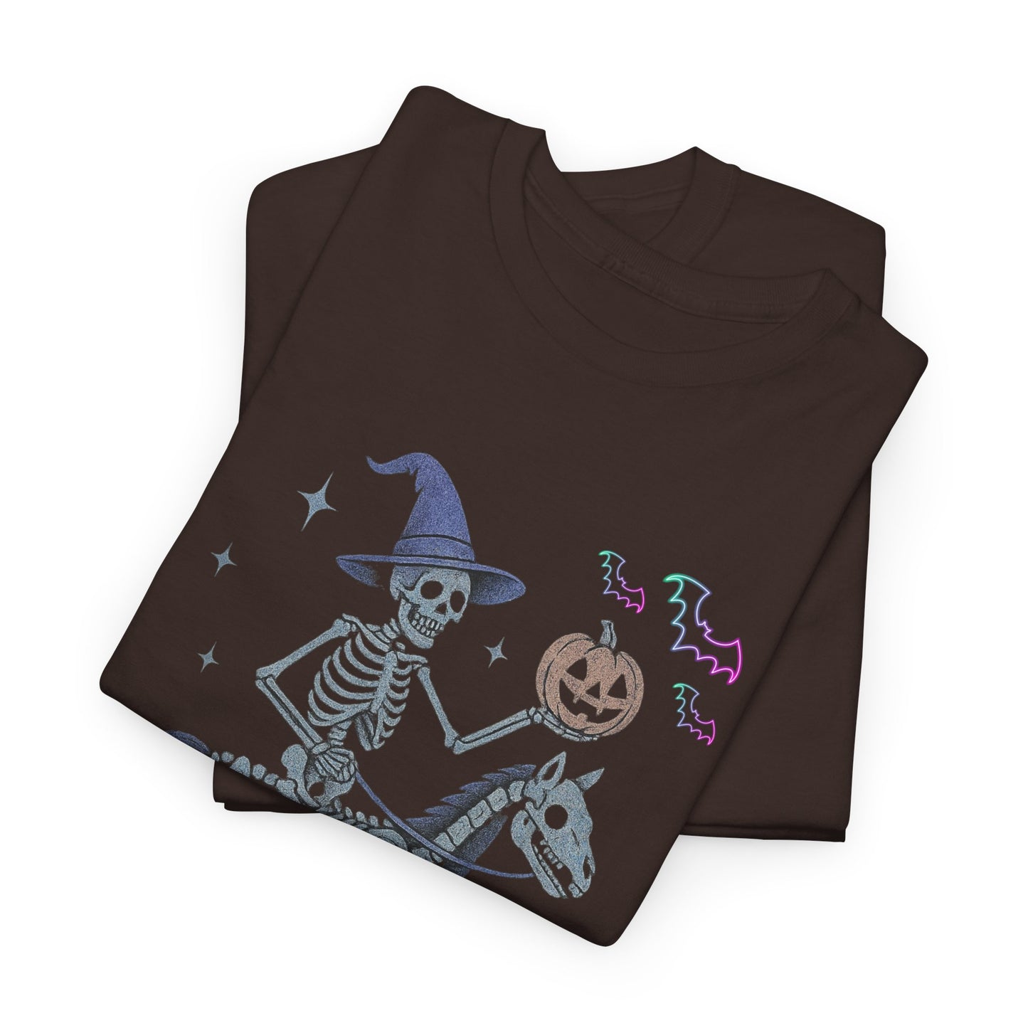 Halloween Skeleton Tee, Funny Halloween Shirt, Unisex Creepy Cotton Tee, Trick or Treat Yo Self Shirt, Halloween Party Apparel