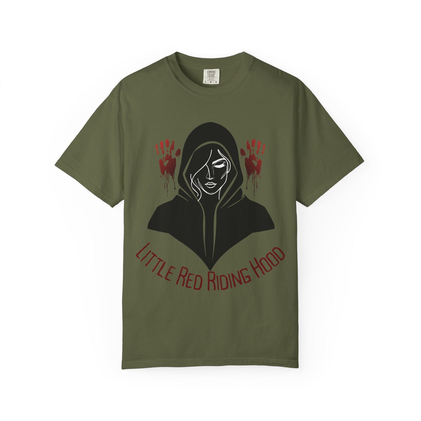 Gothic Fairytale T-Shirt, Little Red Riding Hood Tee, Spooky Shirts, Halloween Outfit, Alternative Clothing