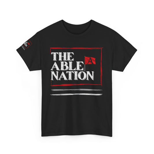 Unisex Heavy Cotton Tee with 'The Able Nation' Graphic T-shirt