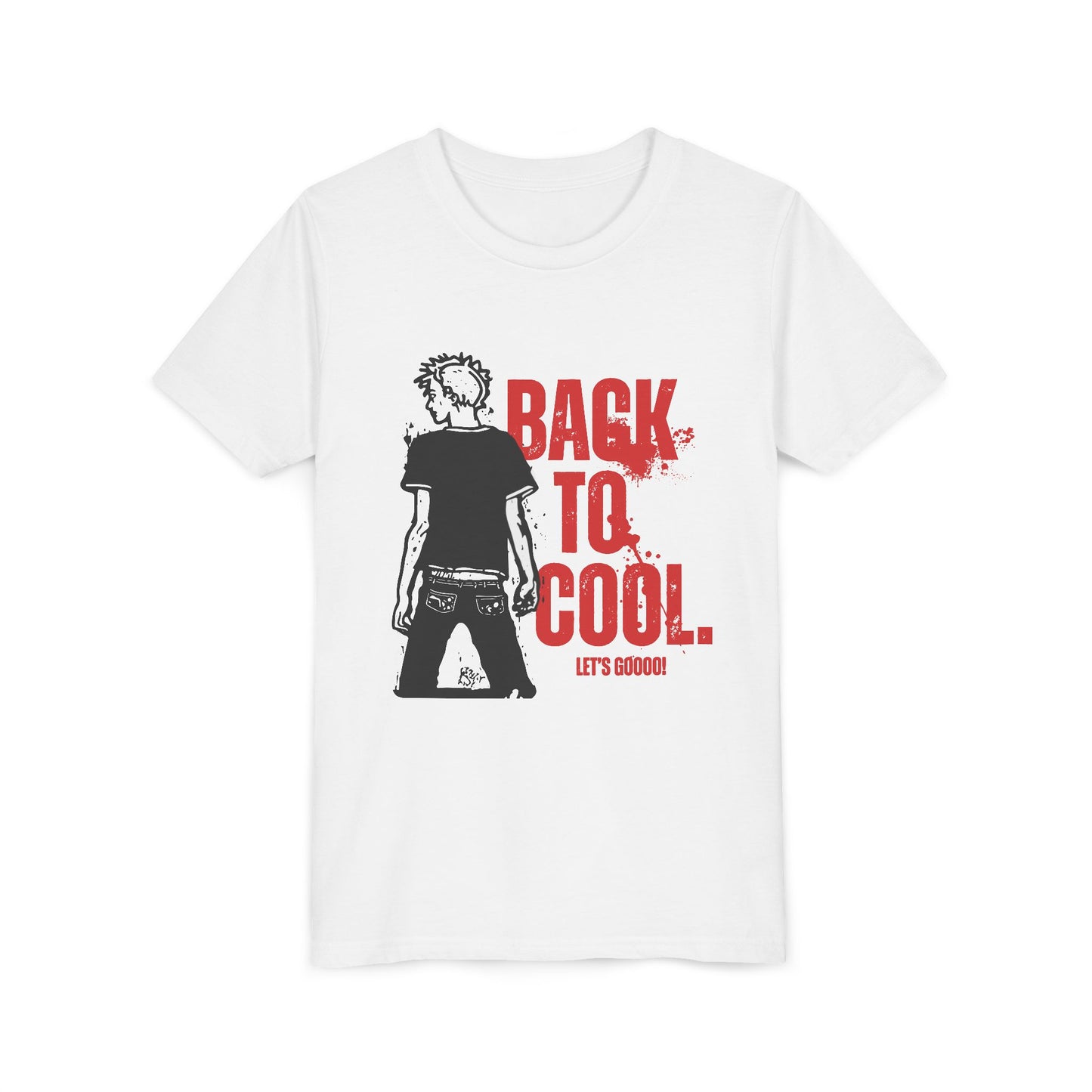 Youth Short Sleeve Tee - "Back to Cool" Graphic Tee for Trendy Kids, School