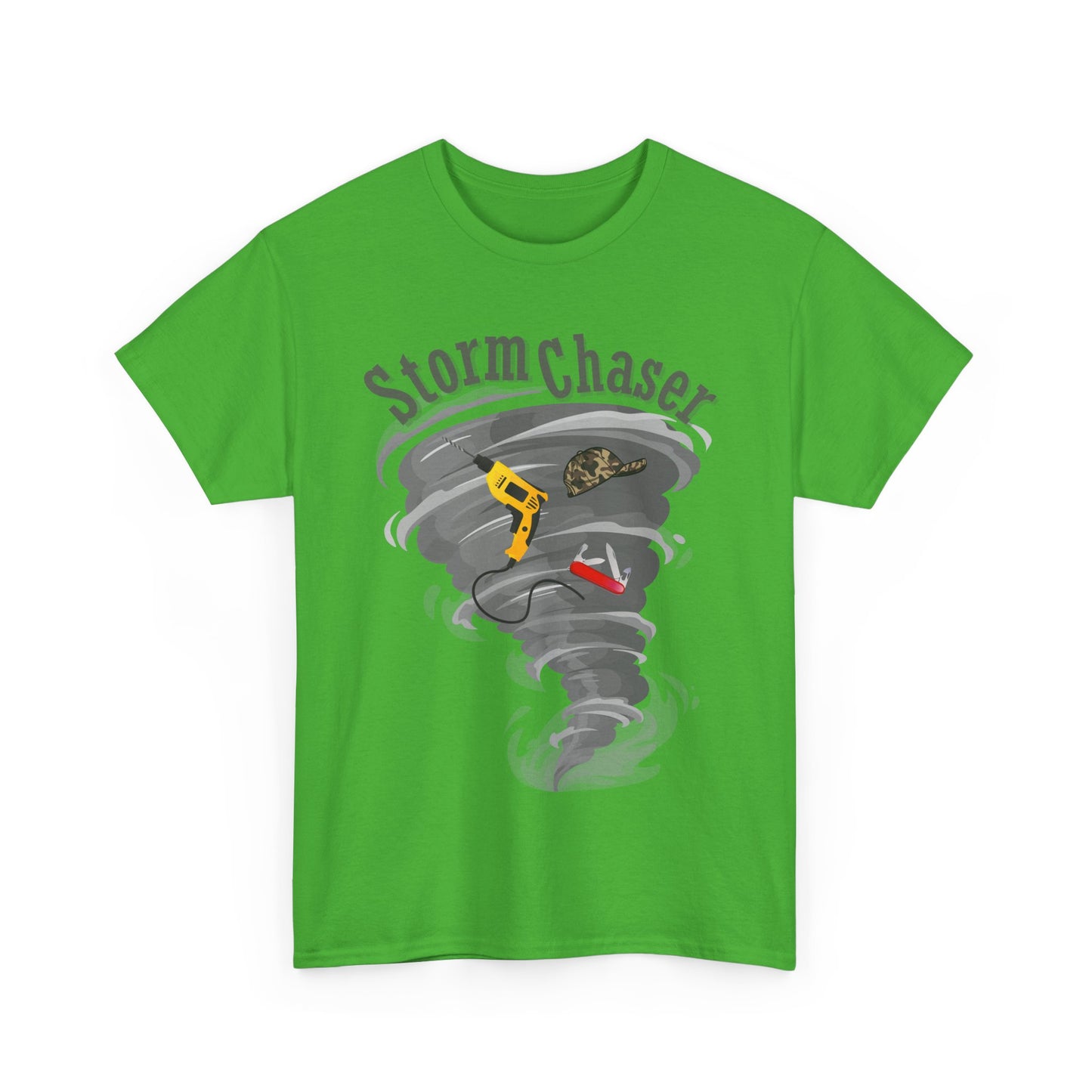New Dad Storm Chaser Tee, Perfect for Baby showers, Unisex Heavy Cotton Shirt for New Dad, Tornado Lovers Gift, Casual Wear, Outdoor Adventures