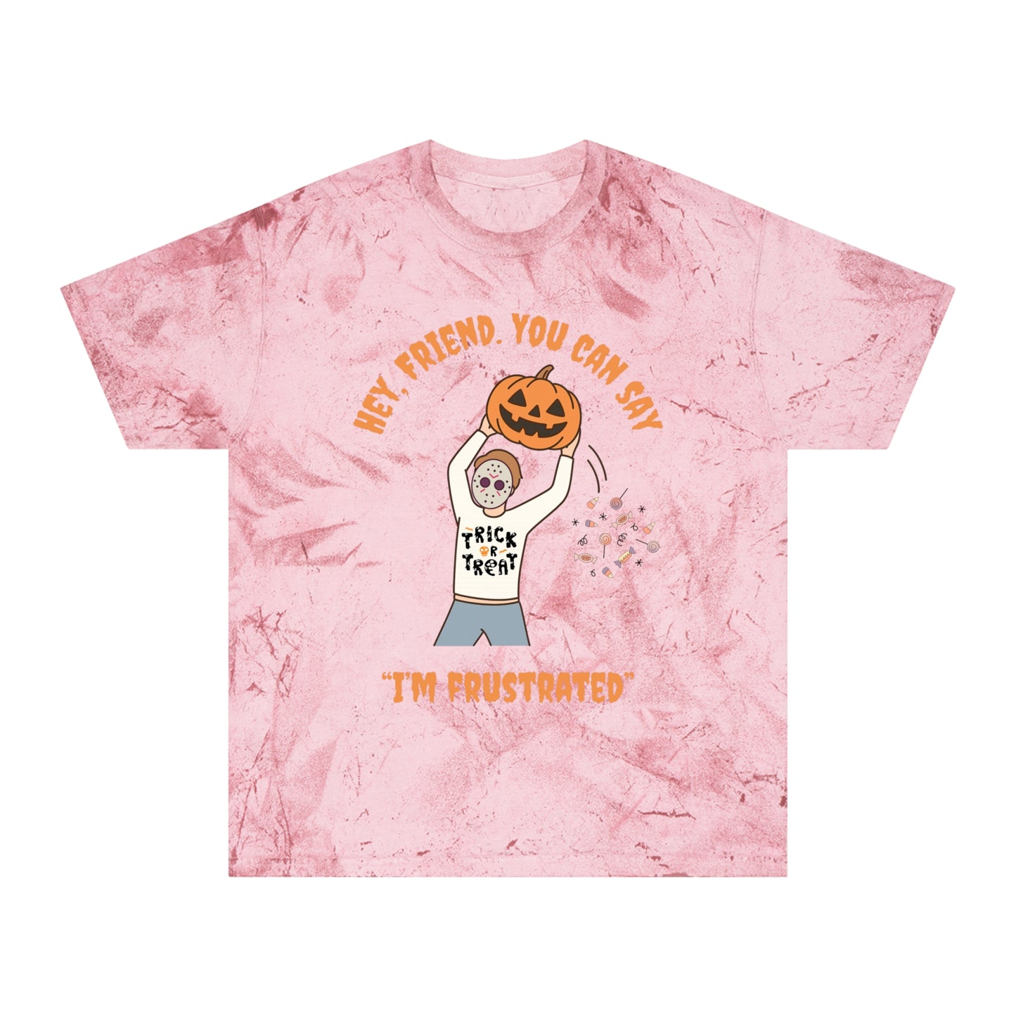 Colorful RBT Halloween ABA T-Shirt, Fun Fall Shirt, Trendy Graphic Tee, Unisex Halloween Apparel, Casual Wear, Pumpkin Design Shirt