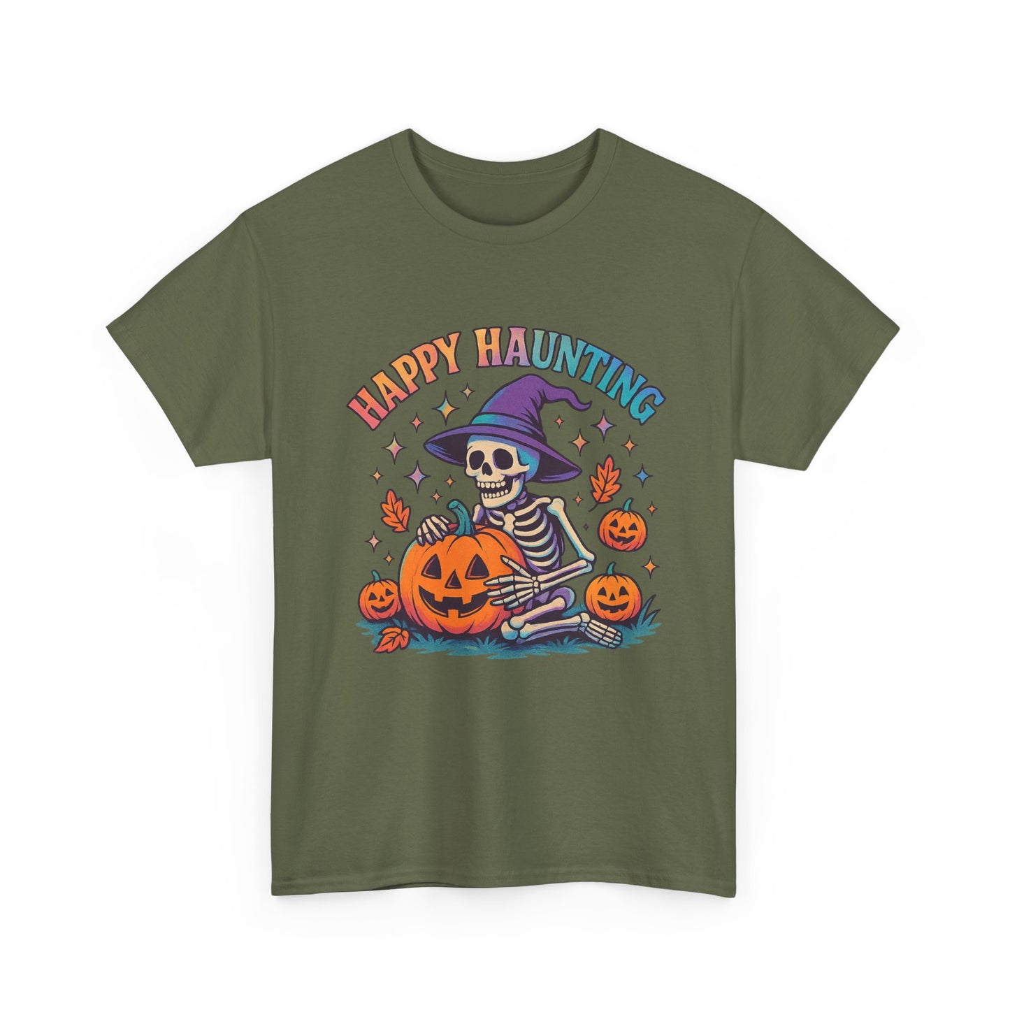 Halloween Skeleton Tee, Unisex Halloween Shirt, Spooky Season Apparel, Fall Festivity Clothing, Pumpkin Carving Fun