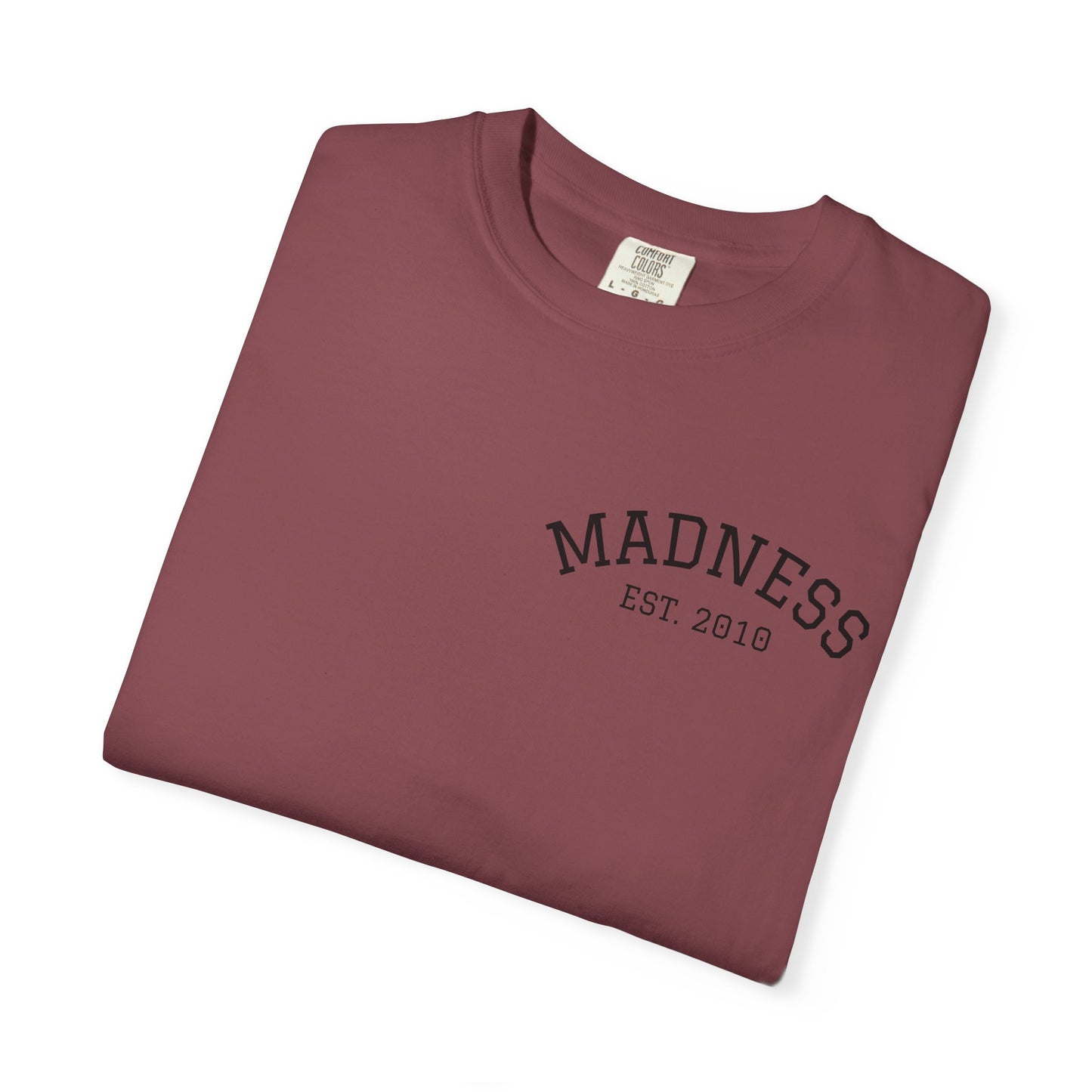 Vibrant Graphic T-Shirt with 'Madness' Design, Boho Style Tee, Unisex Casual Wear, Unique Gift for Art Lovers, Trendy Everyday Shirt