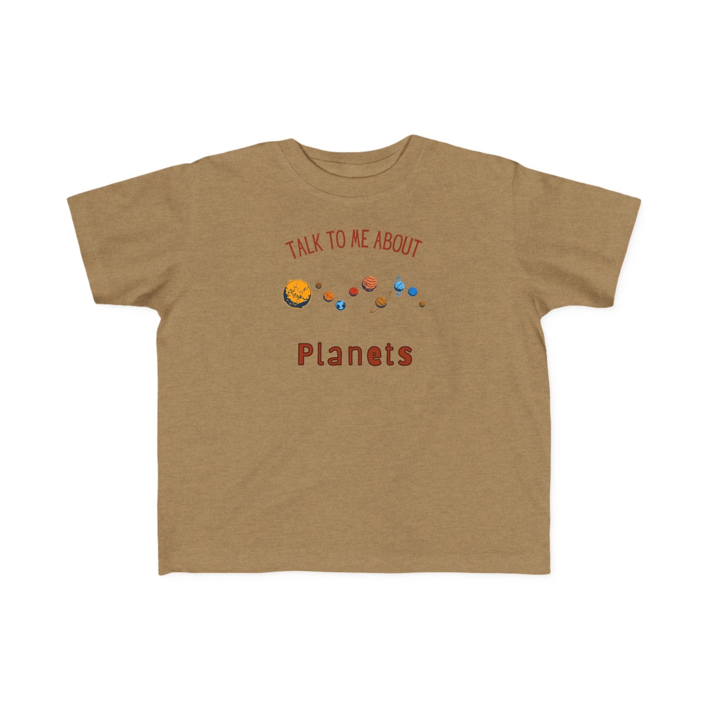 Toddler Planet Talk Tee, Kids Astronomy Shirt, Science Top, Cosmic Educational Toddler Tee, Gift for Space Lovers
