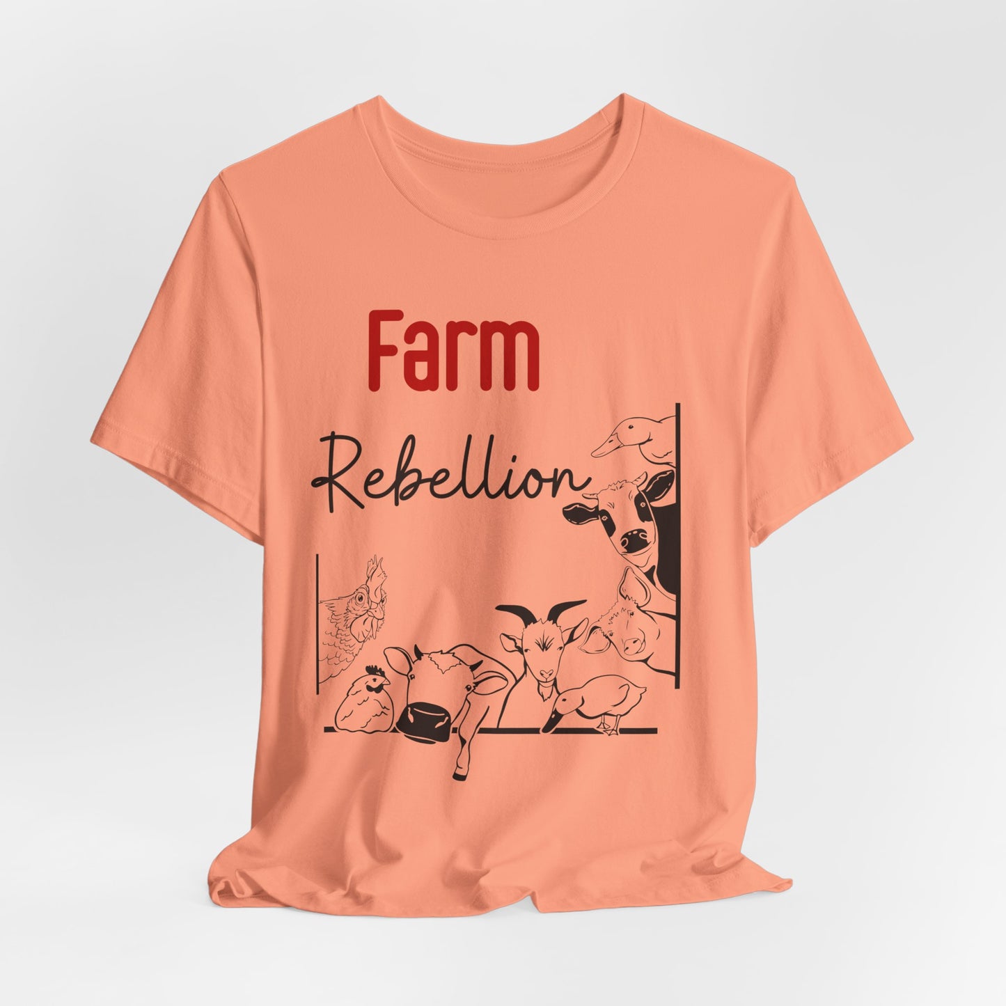 Farm Rebellion Tee for Animal Lovers, Perfect Gift for Farmers, Eco-Conscious Fashion