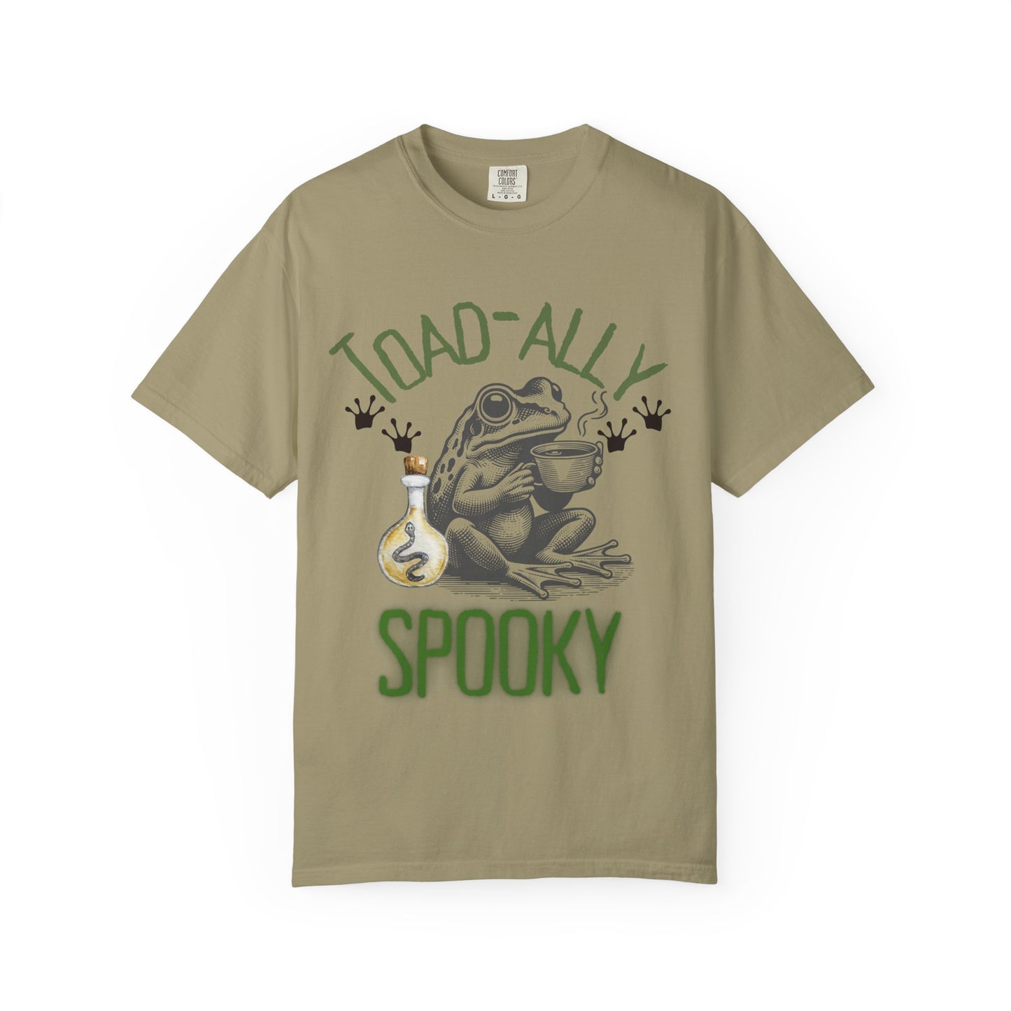 Toad-ally Spooky Comfort Colors T-Shirt, Halloween Shirt, Funny Frog Tee, Quirky Gift, Fall Fashion
