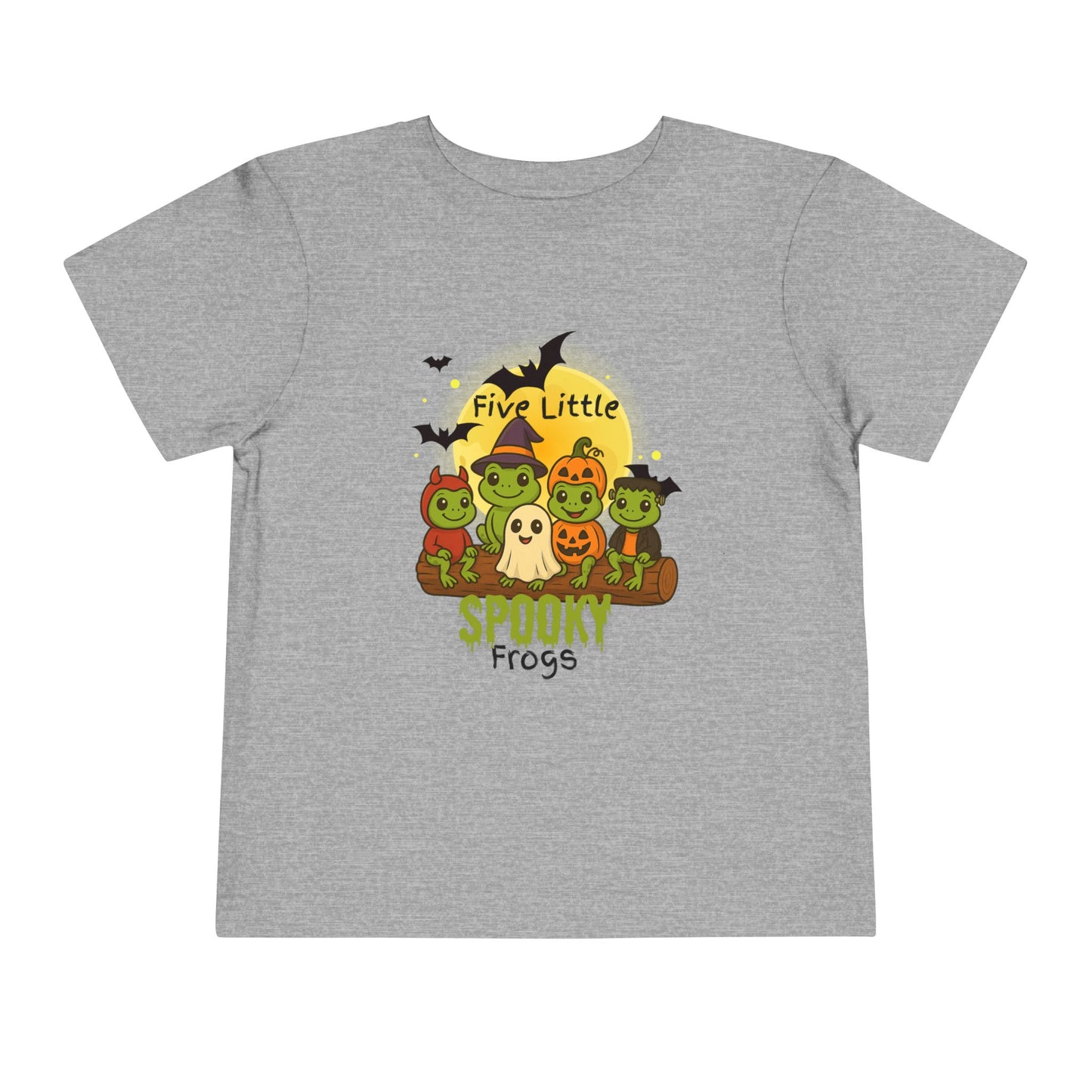 Toddler Spooky Frog Tee, Kids Halloween Shirt, Toddler Costume Tee, Cute Frog Top, Festive Kids Apparel
