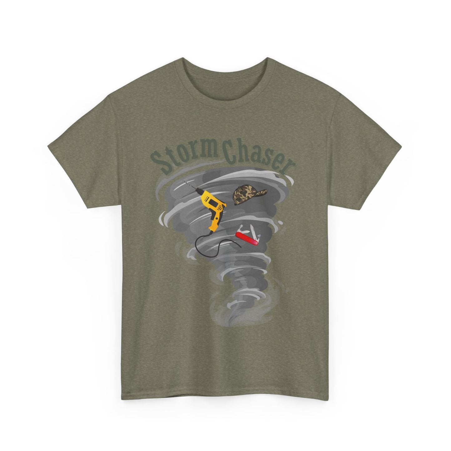 New Dad Storm Chaser Tee, Perfect for Baby showers, Unisex Heavy Cotton Shirt for New Dad, Tornado Lovers Gift, Casual Wear, Outdoor Adventures