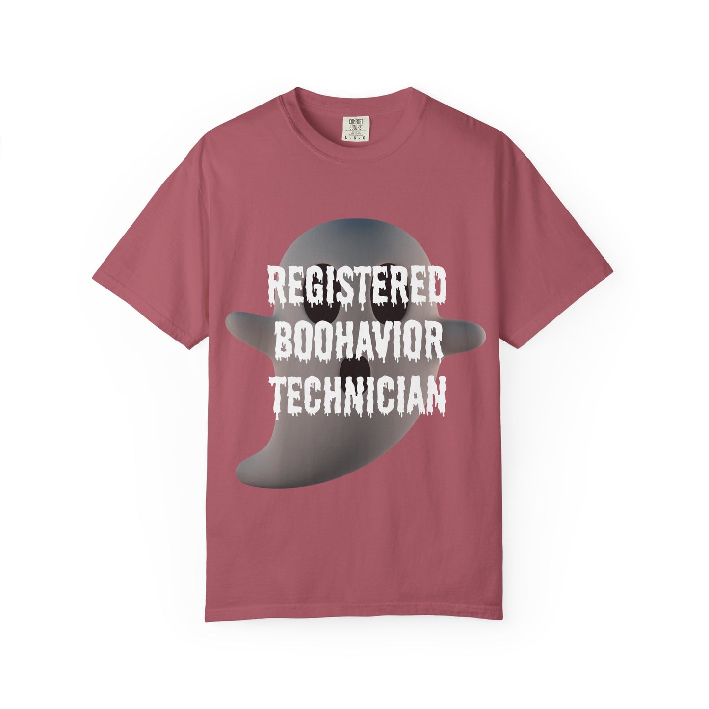 Ghostly RBT Humor Unisex Tee - Registered Boo-Havior Technician - Funny Gift for Halloween, Comic Fans, Ghost Lovers, Casual Wear