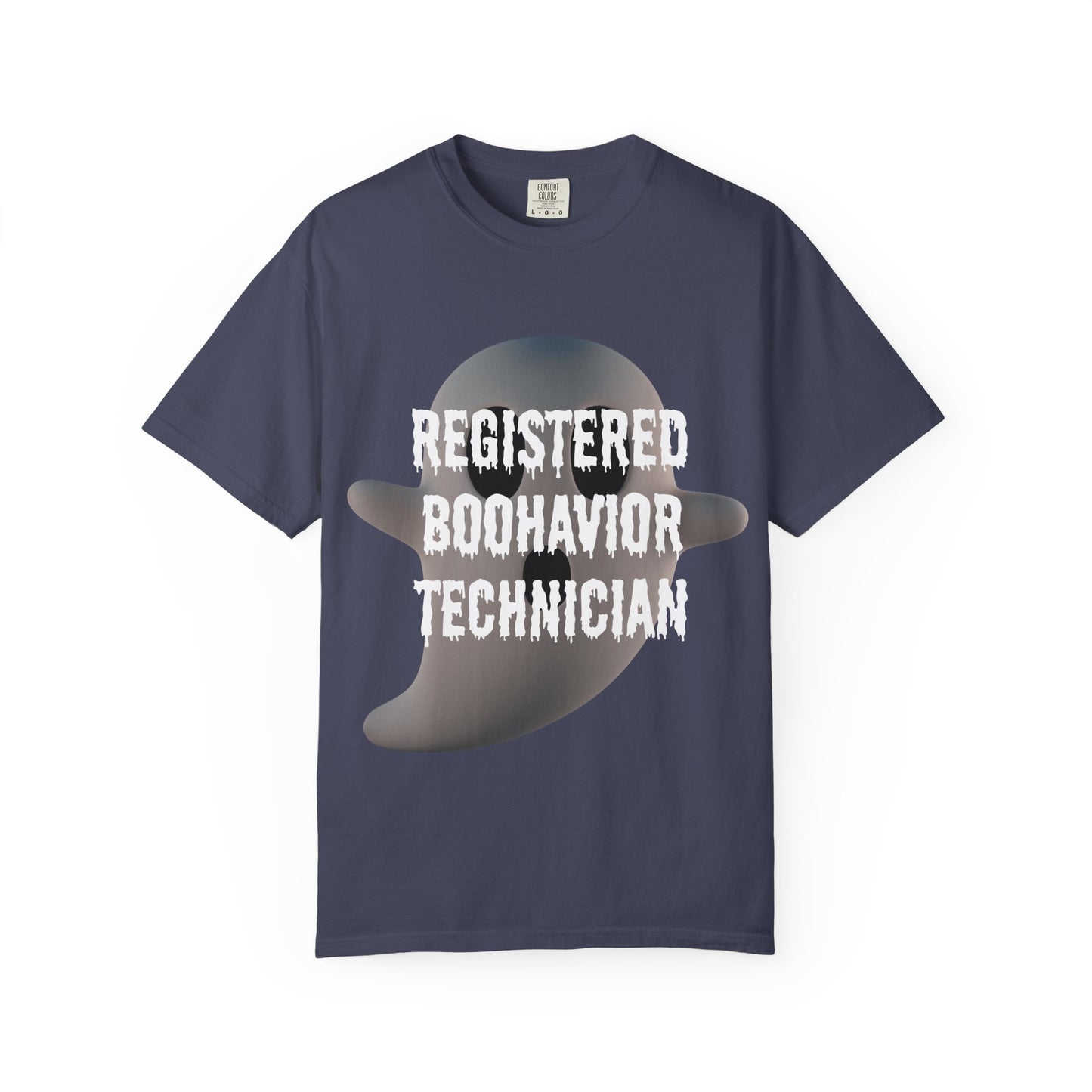 Ghostly RBT Humor Unisex Tee - Registered Boo-Havior Technician - Funny Gift for Halloween, Comic Fans, Ghost Lovers, Casual Wear