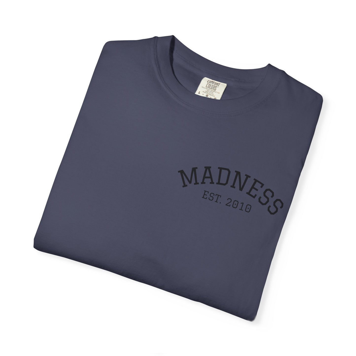 Vibrant Graphic T-Shirt with 'Madness' Design, Boho Style Tee, Unisex Casual Wear, Unique Gift for Art Lovers, Trendy Everyday Shirt