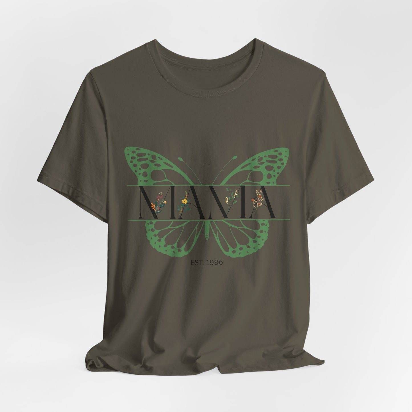 Butterfly-Inspired Tee for Mama, Perfect for Birthdays, Casual Days, Gift for Mom, Earth Day Apparel