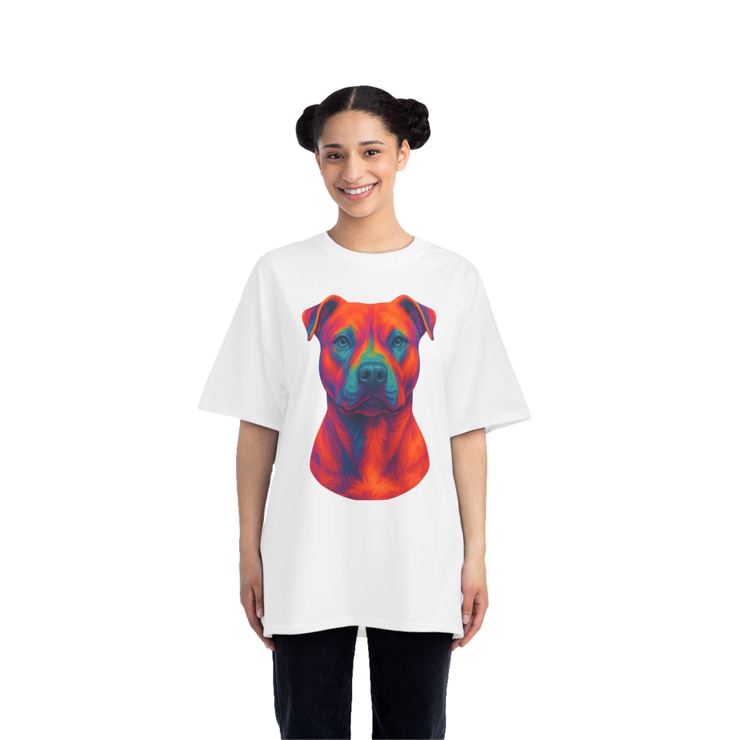 Vibrant Dog Lover's T-Shirt, Pet Apparel, Short-Sleeve Tee, Colorful Canine Art, Gift for Dog Owners, Animal Lover Fashion