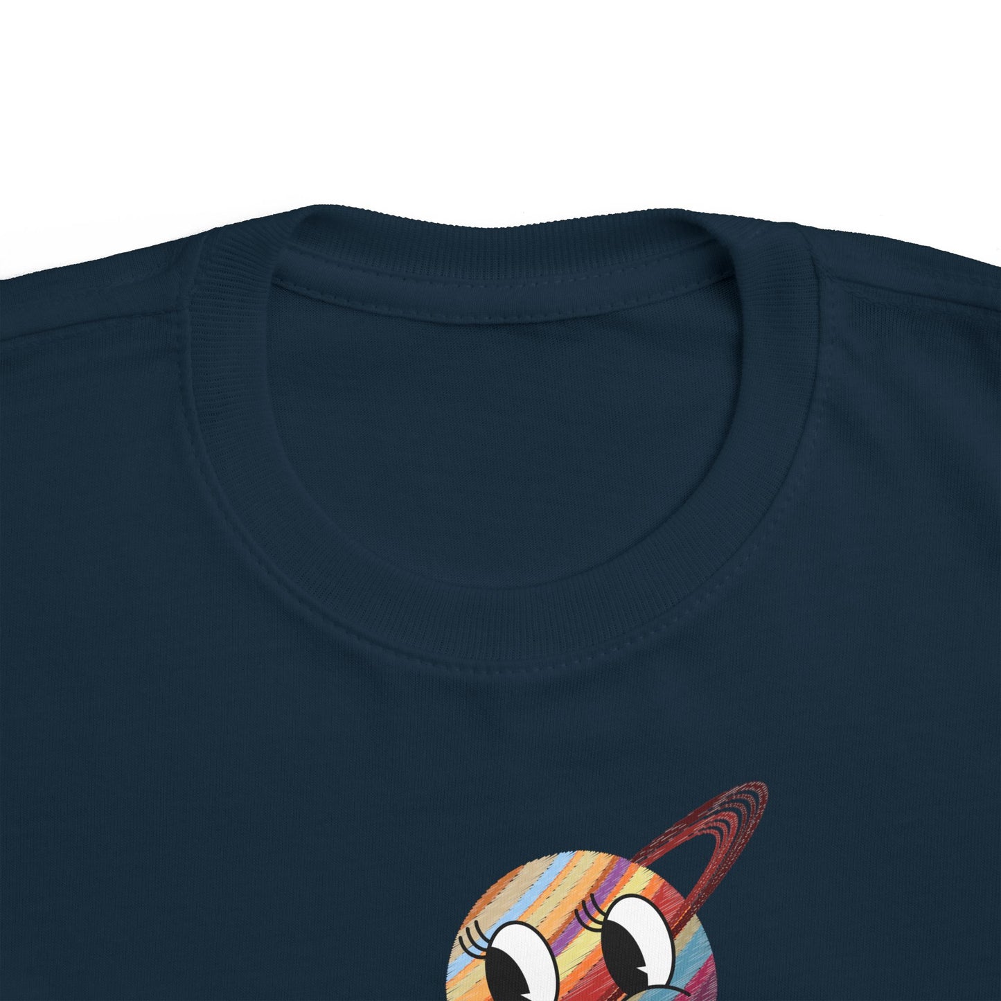 Smiling Saturn Rocket T-Shirt: Space Adventure for Kids, Future Astronauts