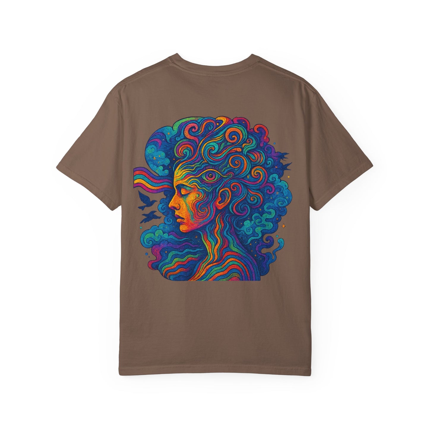 Vibrant Graphic T-Shirt with 'Madness' Design, Boho Style Tee, Unisex Casual Wear, Unique Gift for Art Lovers, Trendy Everyday Shirt