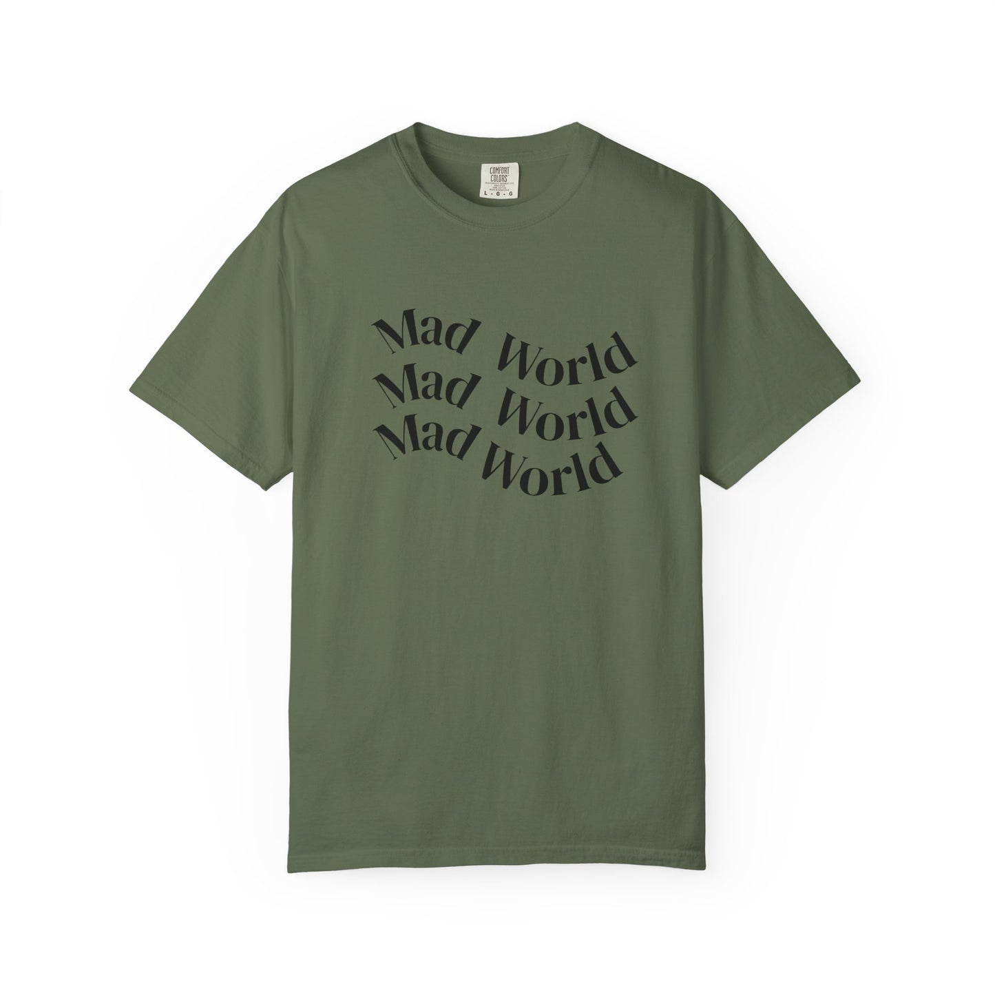Mad World Unisex Garment-Dyed T-Shirt for Creative Souls, Unique Gift for Artists, Trendy Casual Wear, Comfortable Everyday Tee, [...]