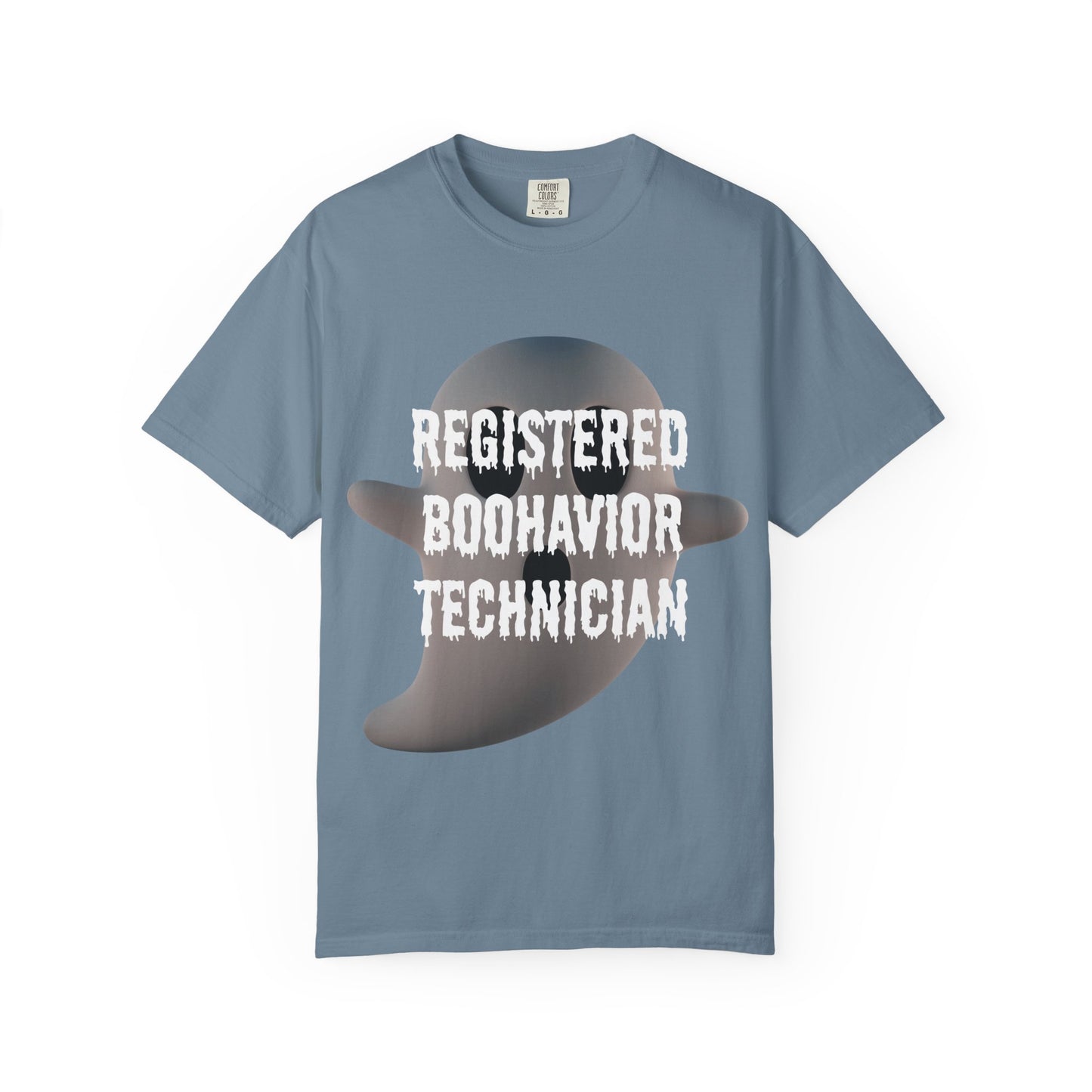 Ghostly RBT Humor Unisex Tee - Registered Boo-Havior Technician - Funny Gift for Halloween, Comic Fans, Ghost Lovers, Casual Wear