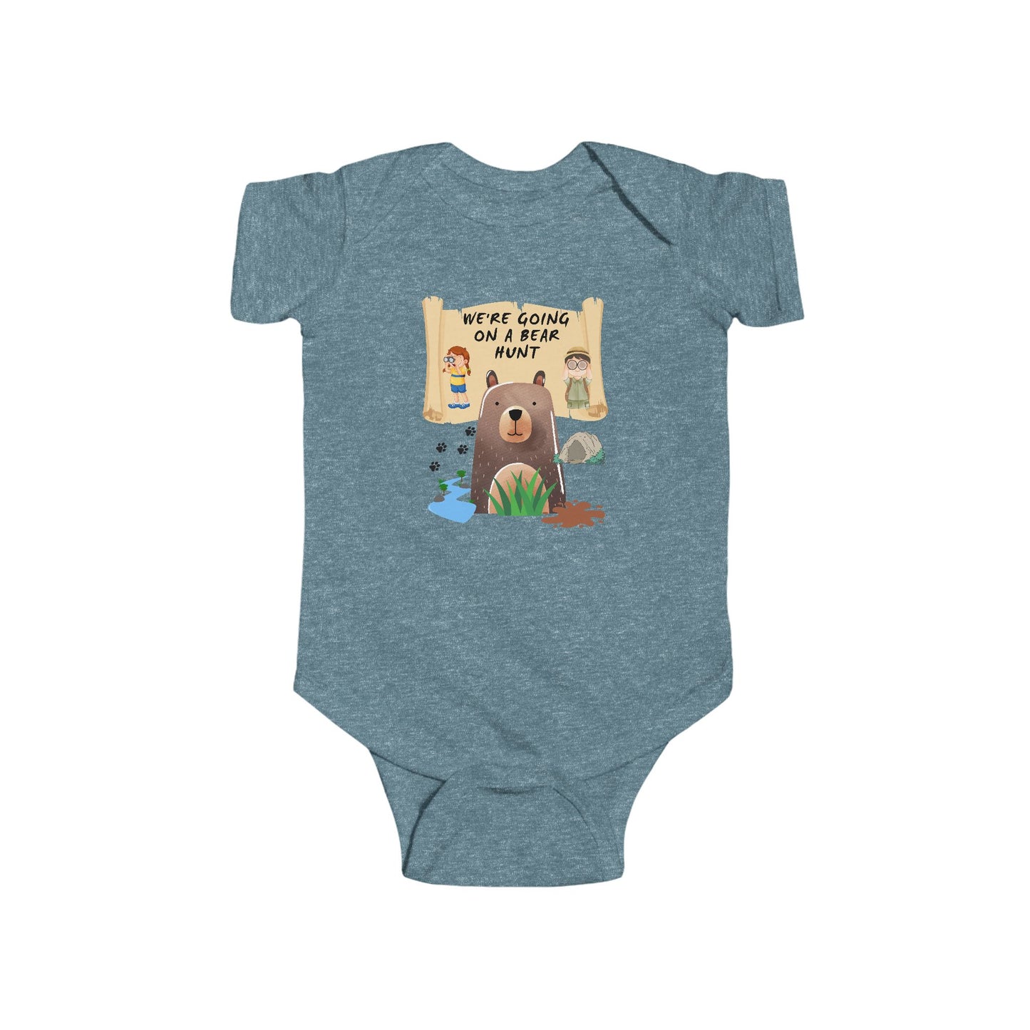 Baby Bodysuit - We're going on a Bear Hunt Story/Song Design, Infant Outfit, Animal Lover Gift, Toddler Clothing