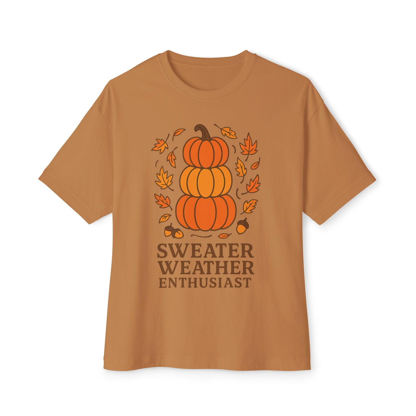 Pumpkin Lover Boxy Tee - Cozy Shirt for Autumn, Halloween Parties, Fall Gatherings, Casual Wear, Gift for Sweater Weather Enthusiasts