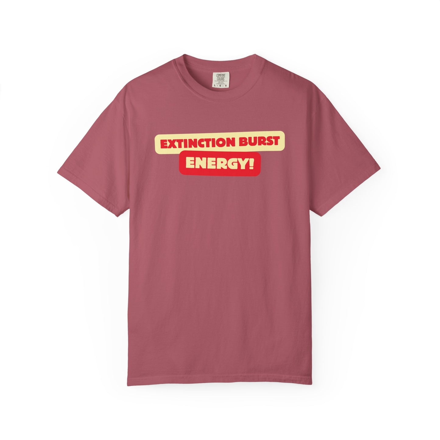 Energetic RBT BCBA Comfort Colors T-Shirt - Extinction Burst Energy Graphic Tee, Casual ABA Wear, Streetwear