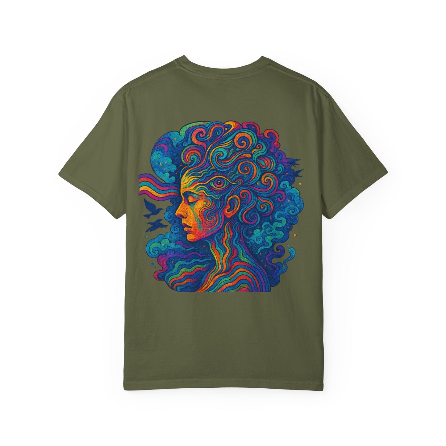 Vibrant Graphic T-Shirt with 'Madness' Design, Boho Style Tee, Unisex Casual Wear, Unique Gift for Art Lovers, Trendy Everyday Shirt