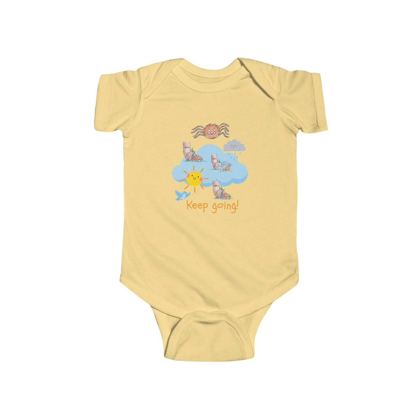 Infant Bodysuit, Baby Shower Gift, Cute Newborn Outfit, Itsy Bitsy Spider Design, Adorable Baby Clothes, Milestone Celebration