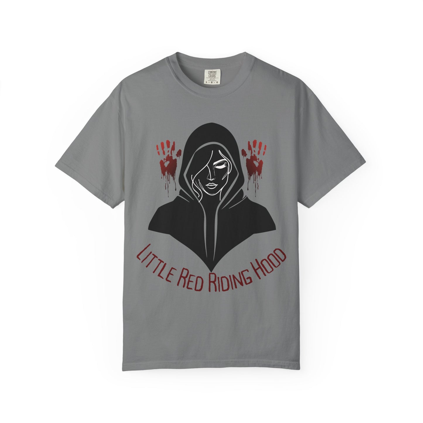Gothic Fairytale T-Shirt, Little Red Riding Hood Tee, Spooky Shirts, Halloween Outfit, Alternative Clothing