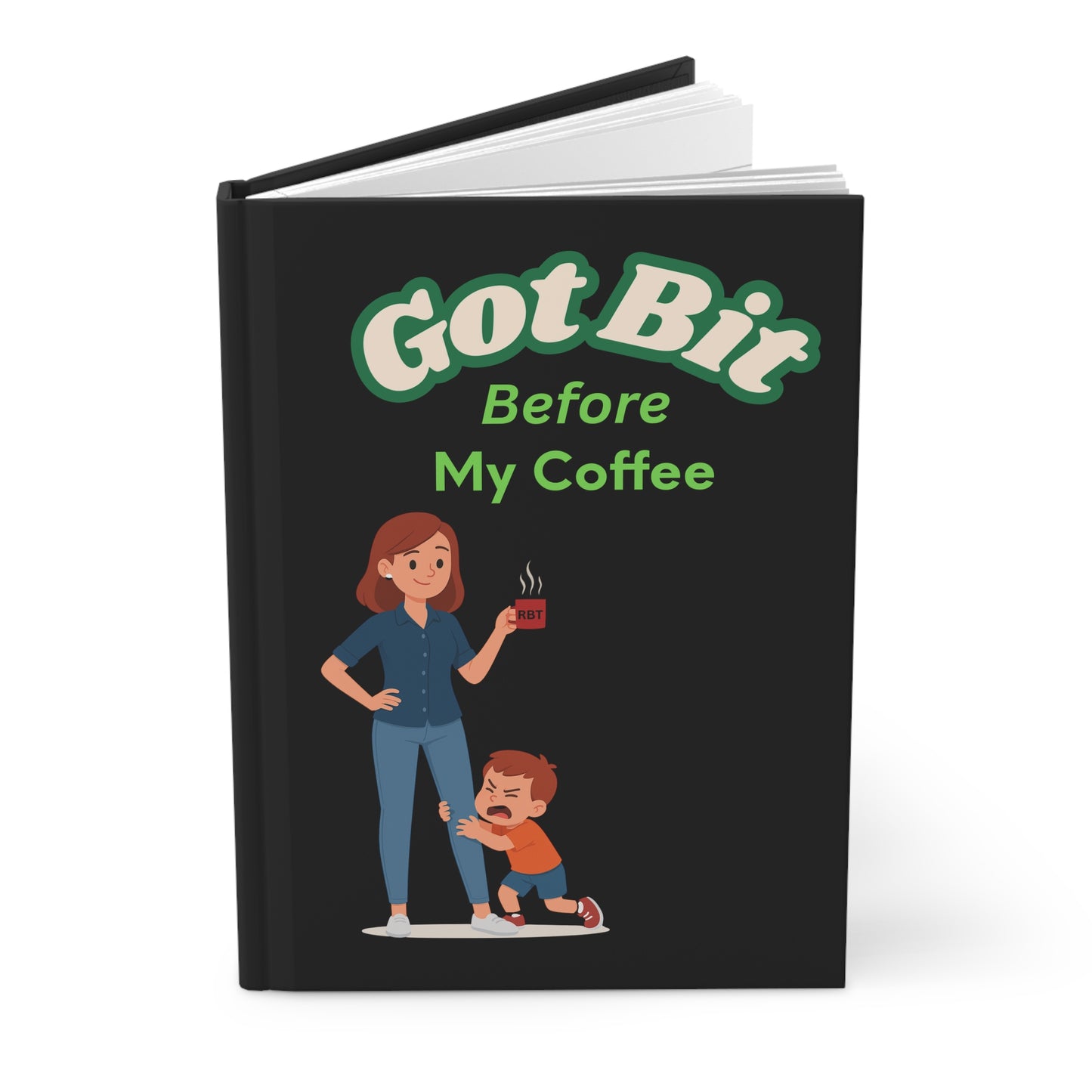 Funny Hardcover Journal - 'Got Bit Before My Coffee' - Perfect Gift for Moms, Coffee Lovers, and Humor Enthusiasts, Daily Planner, [...]