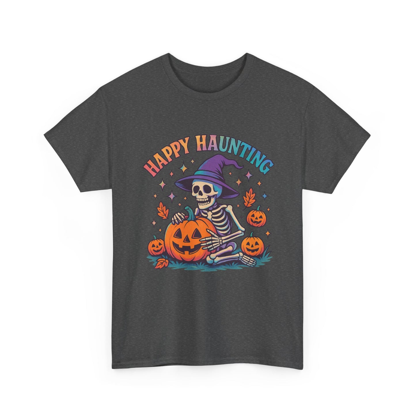 Halloween Skeleton Tee, Unisex Halloween Shirt, Spooky Season Apparel, Fall Festivity Clothing, Pumpkin Carving Fun