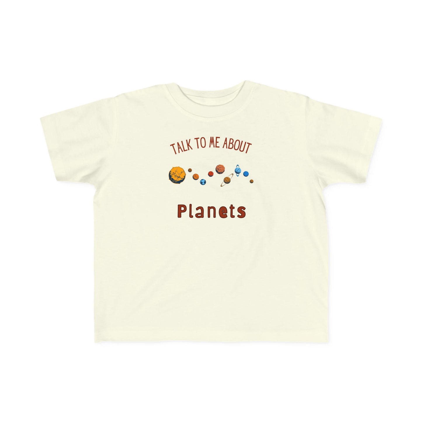 Toddler Planet Talk Tee, Kids Astronomy Shirt, Science Top, Cosmic Educational Toddler Tee, Gift for Space Lovers