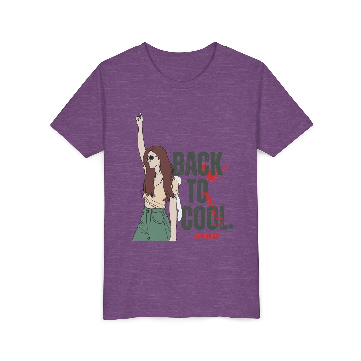 Trendy Youth Tee with Back to Cool Design, Cool T-Shirt for Teens, Gift for Back to School
