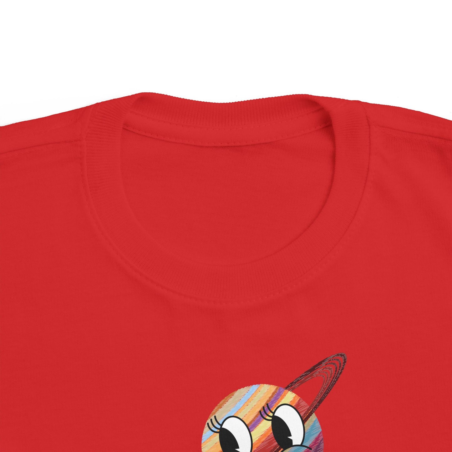 Smiling Saturn Rocket T-Shirt: Space Adventure for Kids, Future Astronauts