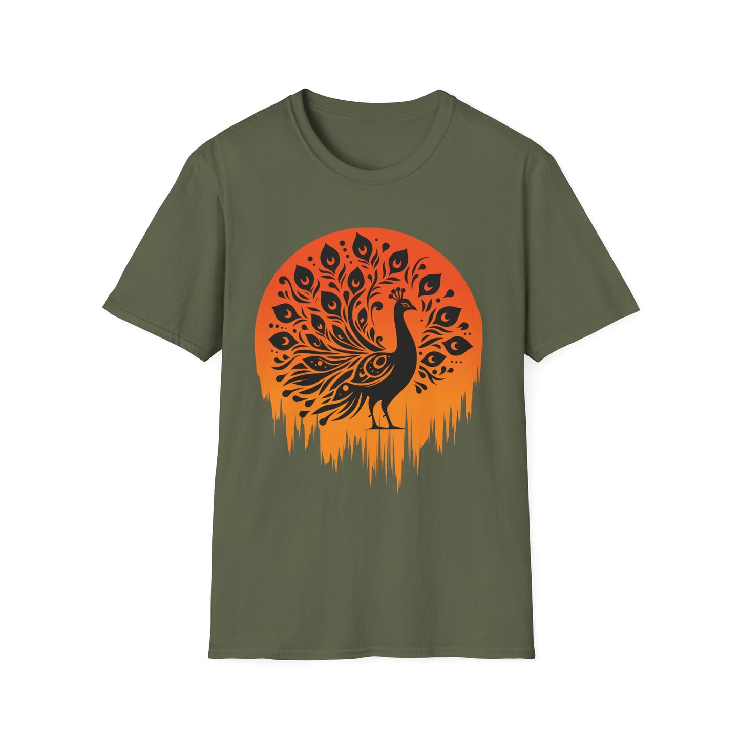Bohemian Peacock T-Shirt, Gift for Her, Festival Nature Lovers