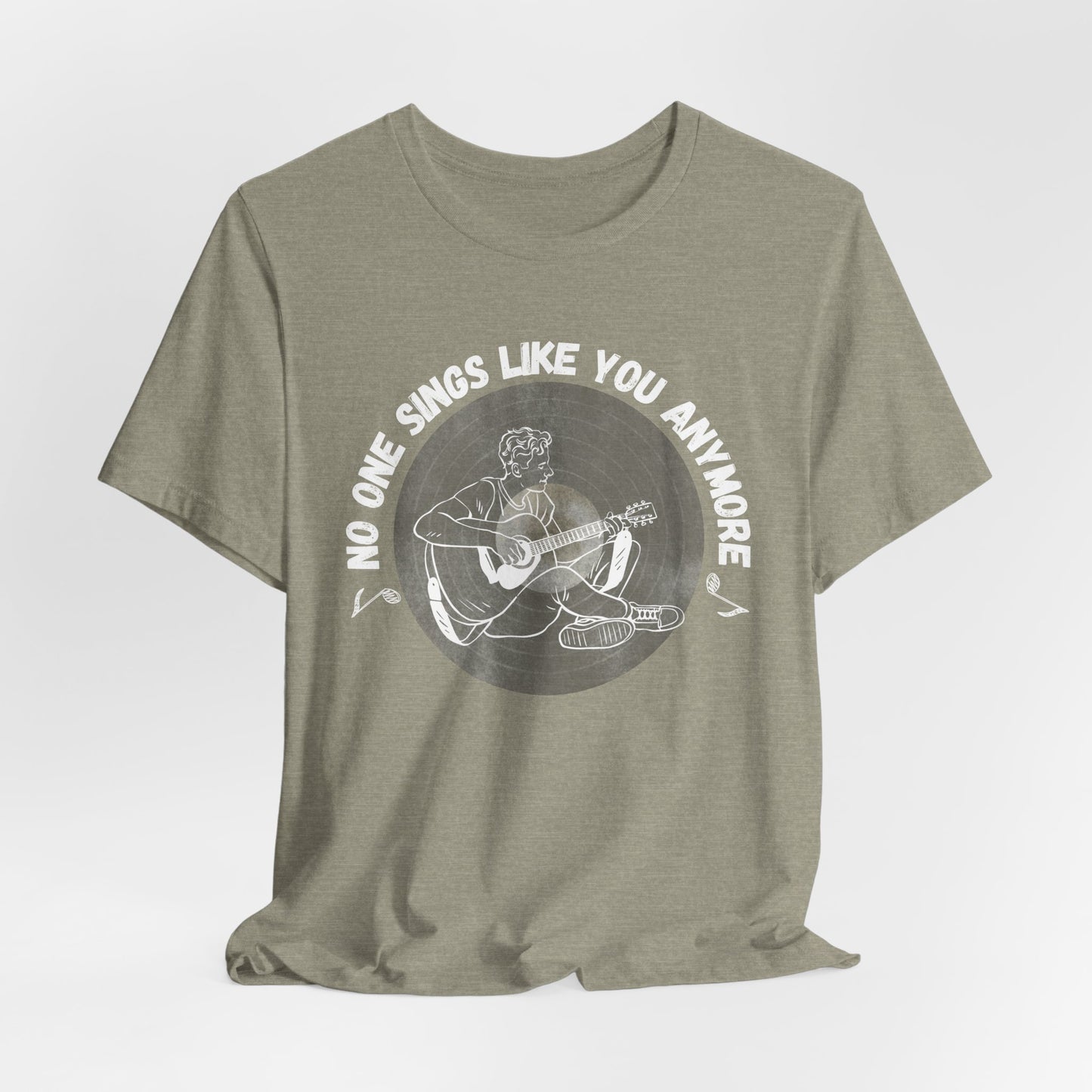 No One Sings Like You Anymore Women's Relaxed T-Shirt, Musician T-Shirt, Music Lover, Playing Guitar, Soulful Songs, Vintage Tshirt