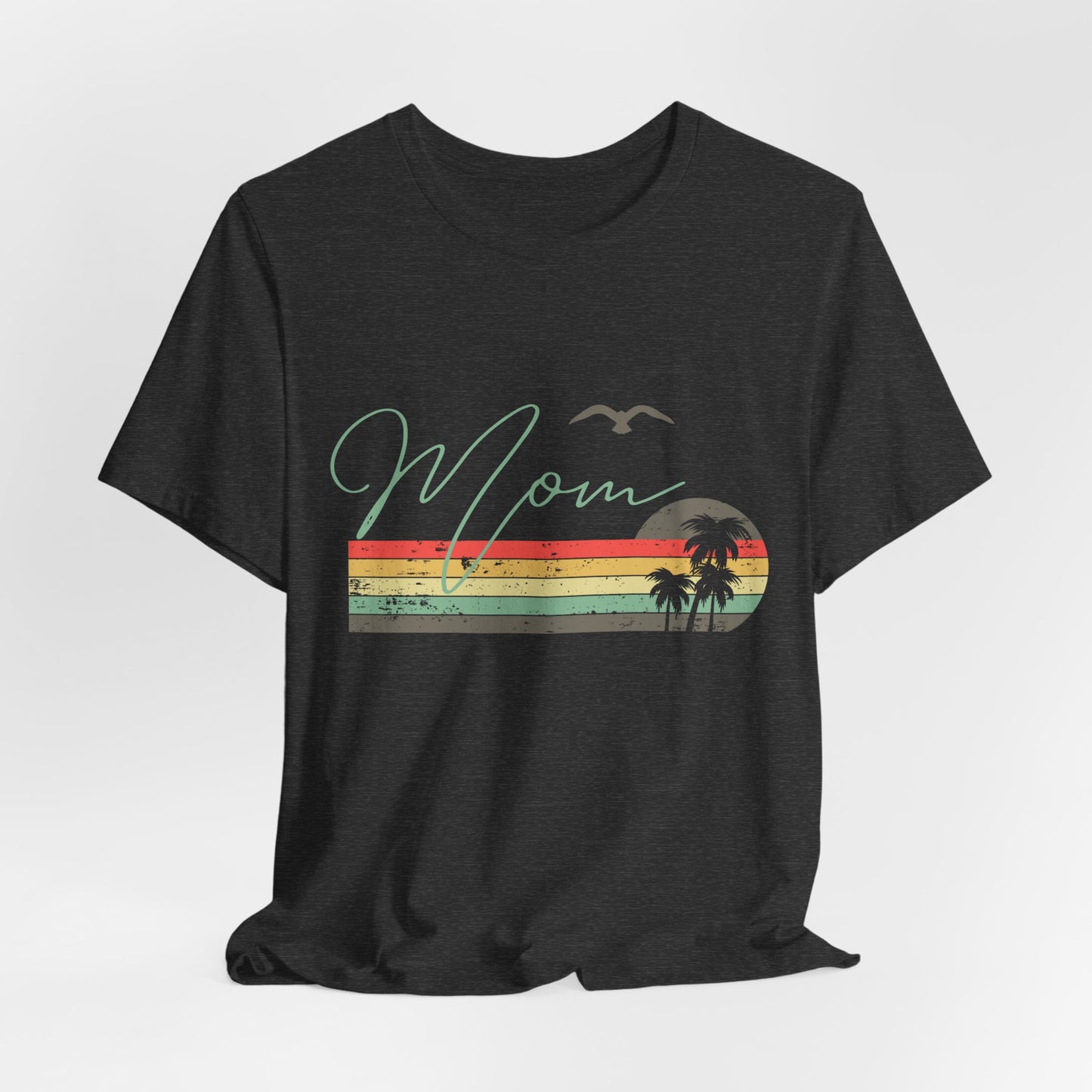 Mom Vibes Unisex Jersey Tee, Gift for Mom, Summer Outfit, Casual Wear, Eco-Friendly Fashion