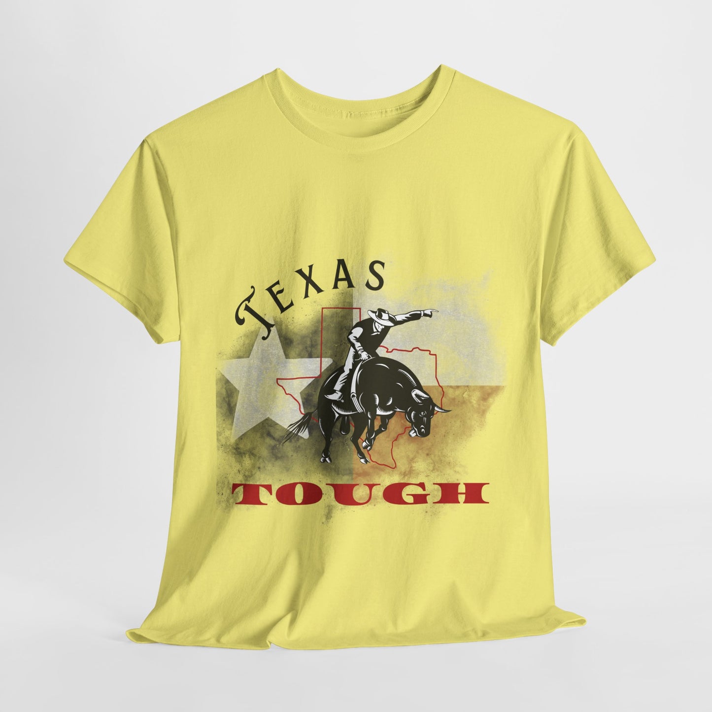 Texas Tough T Shirt, Rodeo Shirt, Western Bull Rider Tee, Cowboy Gift, Country Music, Texas Pride T-Shirt