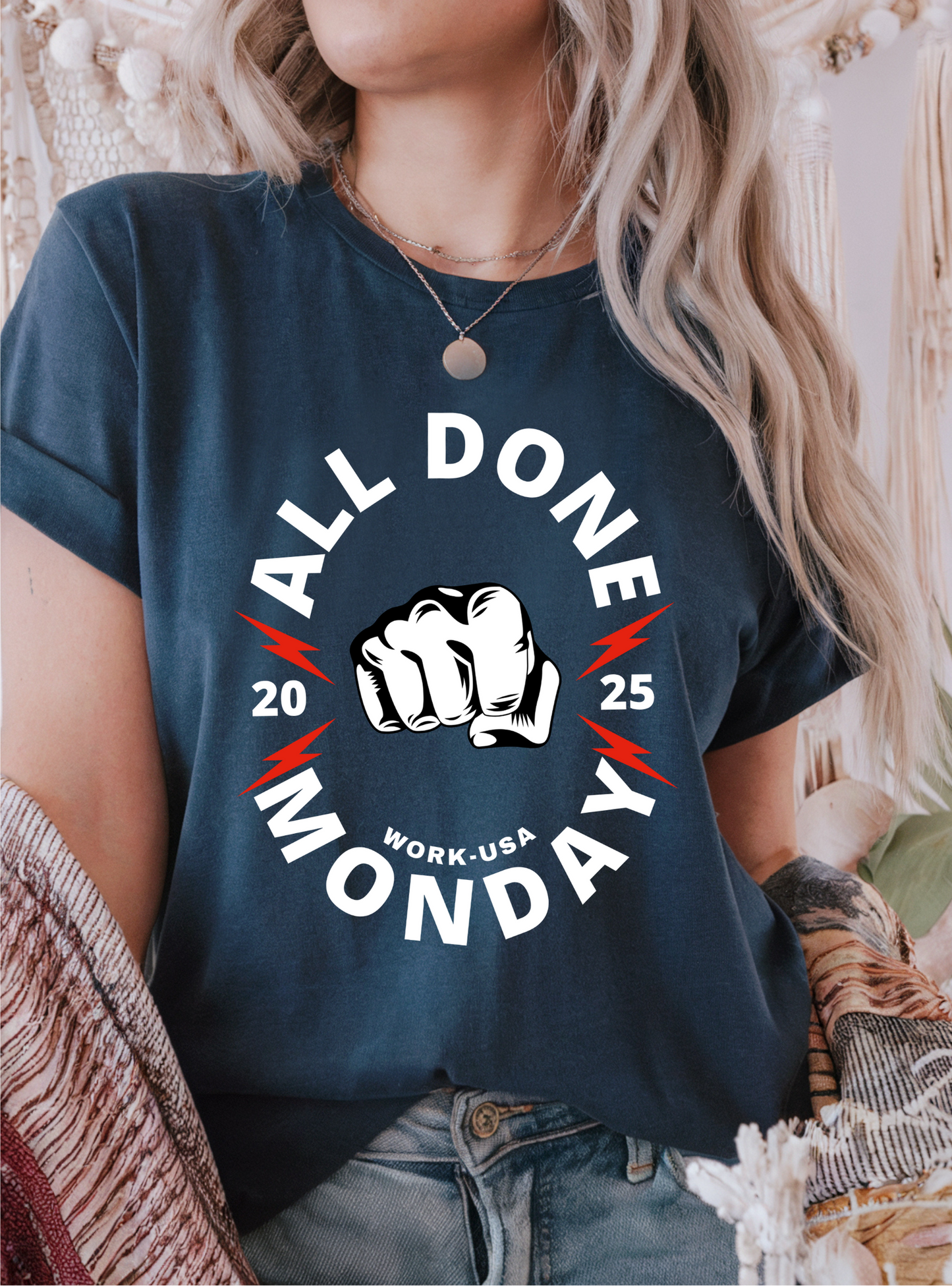 All Done Monday Anti-Monday Women's Lightweight T-Shirt