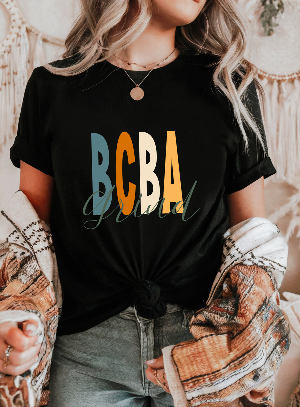 BCBA Grind Women's Behavioral Professional Short-Sleeve Lightweight T-Shirt for the behavioral professionals who live and breathe behavior analysis, whether you’re in the classroom, clinic, or at home.