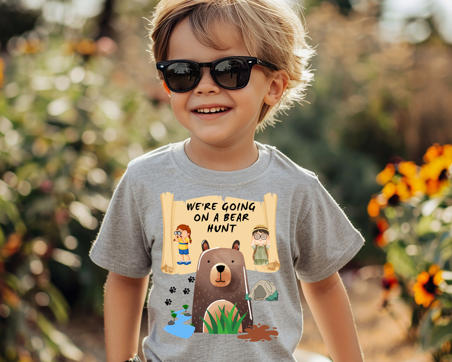 We're Going on a Bear Hunt Storybook Inspired Lightweight Kids T-Shirt for Adventure Lovers