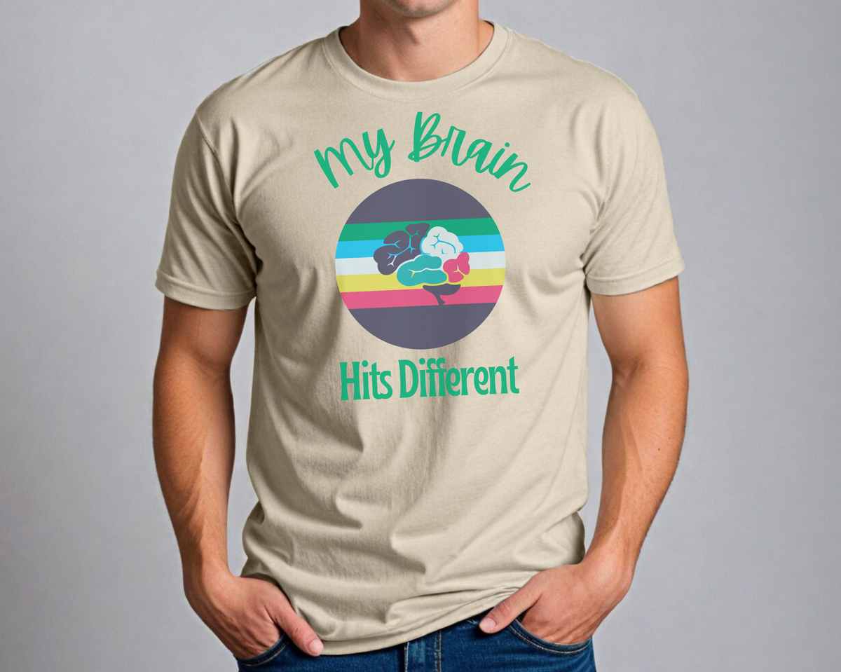 Unique Youth Lightweight T-Shirt: My Brain Hits Different - Neurodiversity Awareness Gift for Teens