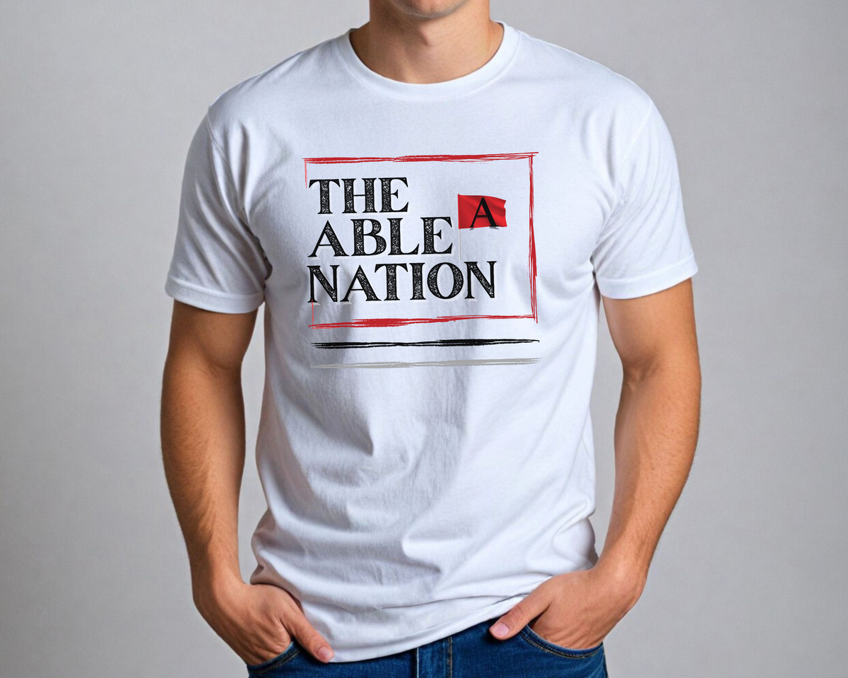 The Able Nation Branded Youth Short Sleeve T-Shirt-a symbol of pride, inclusion, and neurodivergent empowerment for the next generation