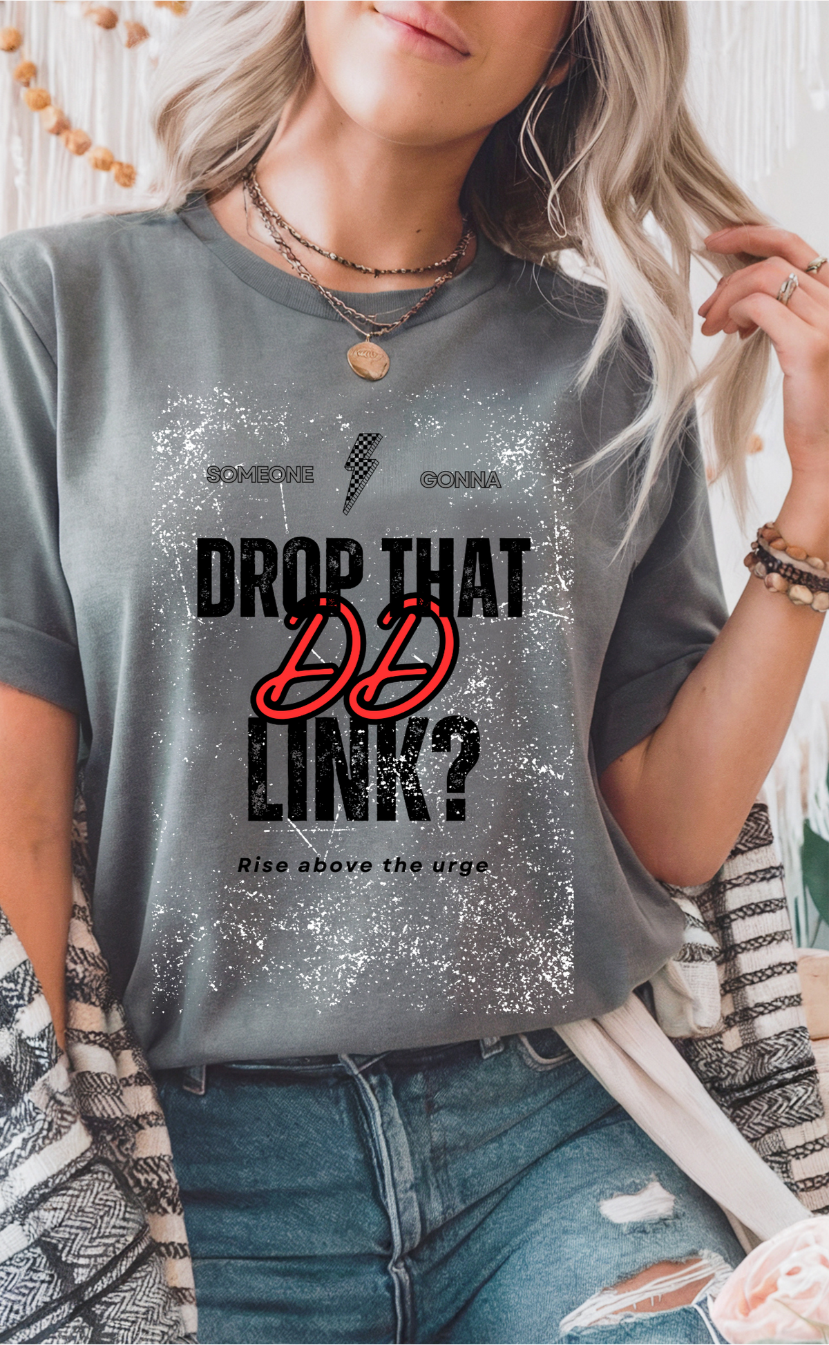 Lightweight Women's T-Shirt for ABA Therapy - Drop That DD Link - Funny Behavior Technician Tee