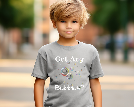 Autism-Friendly Bubble Enthusiast Lightweight Kids T-Shirt: Neurodiversity Gift for Special Interests