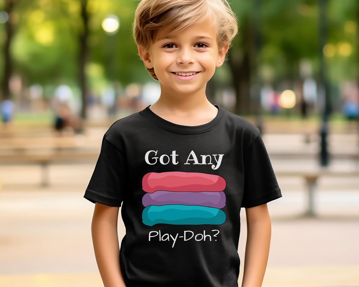 Got Any Play Doh Lightweight Kids T-shirt for crafty kids who see a masterpiece in every colorful blob.