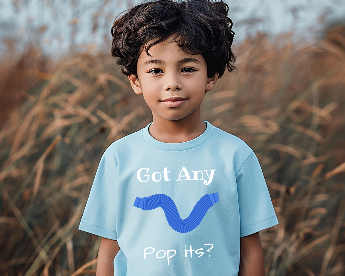 Got Any Pop Its Lightweight Kids T-shirt, Perfect for sensory seekers, fidget fans, and collectors of all things poppable