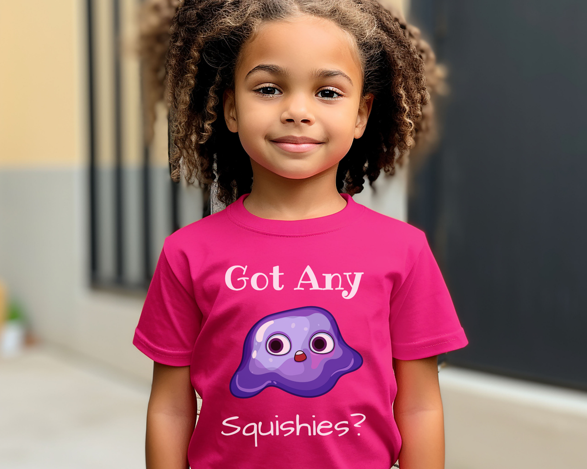Autism-Friendly Lightweight Kids T-Shirt: Got Any Squishies? Special Interest Sensory Gift