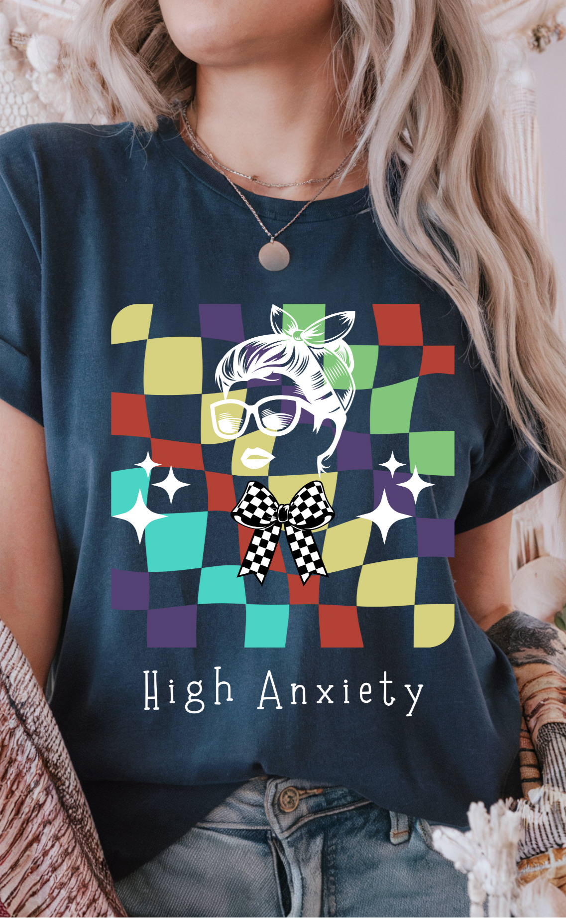 Anxiety Awareness Tee-High Anxiety Women's Lightweight T-Shirt